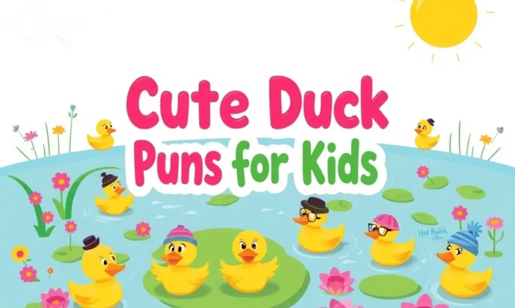 Cute Duck Puns for Kids 