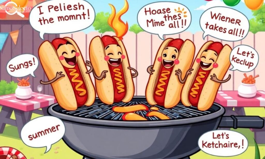 BBQ Hot Dog Puns