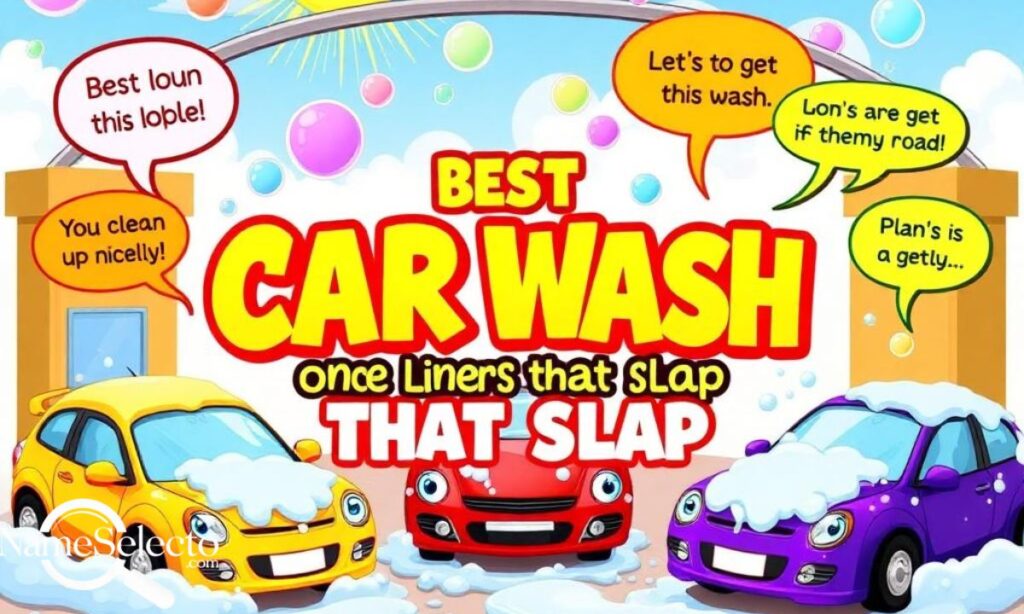 Best Car Wash One Liners That Slap