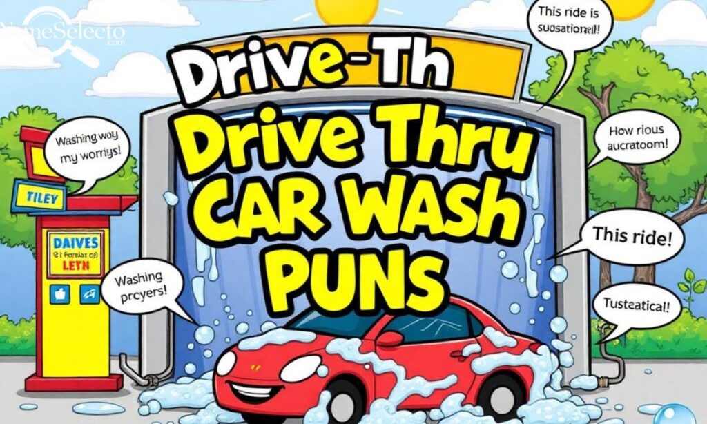 Drive Thru Car Wash Puns