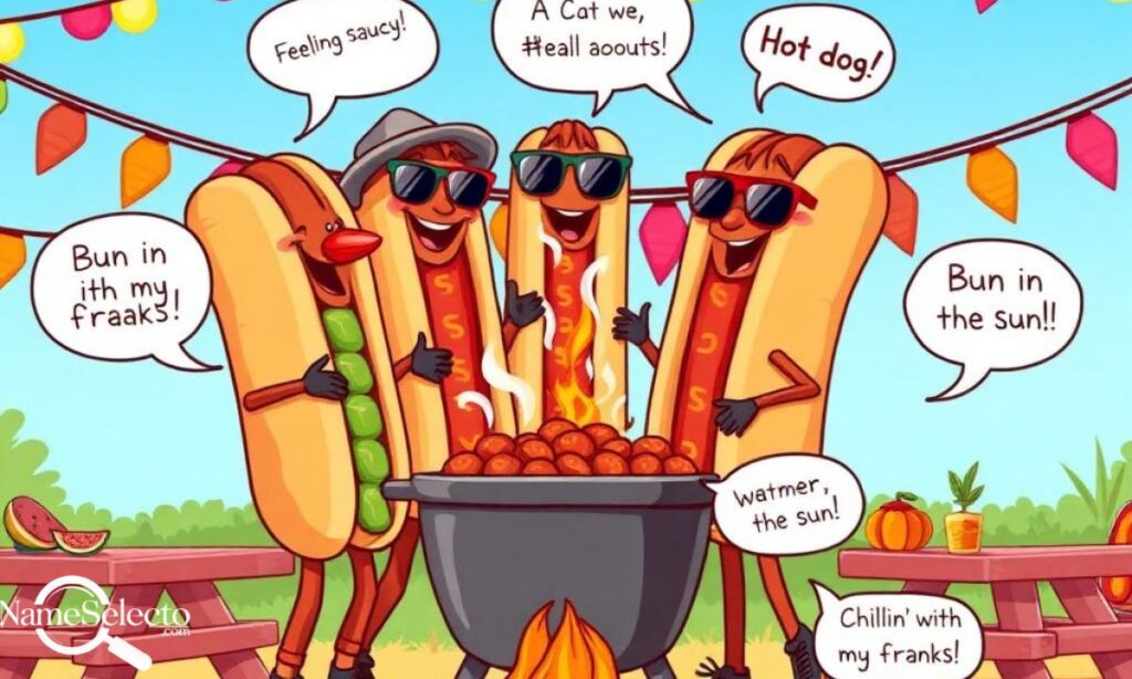Instagram Hot Dog puns 