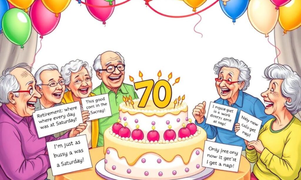 70th Birthday Jokes About Retirement and Free Time