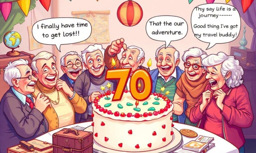 70th Birthday Jokes About Travel and Adventure