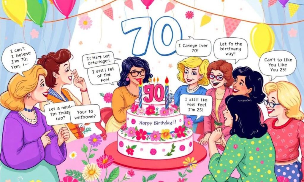 70th Birthday Jokes for Women Turning 70