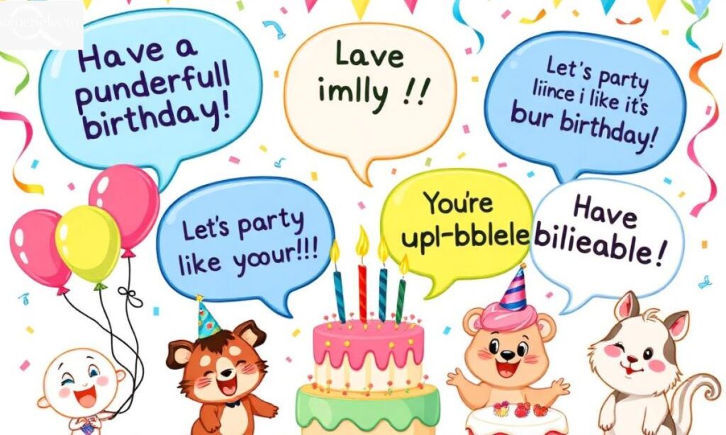 Birthday Bubble Puns