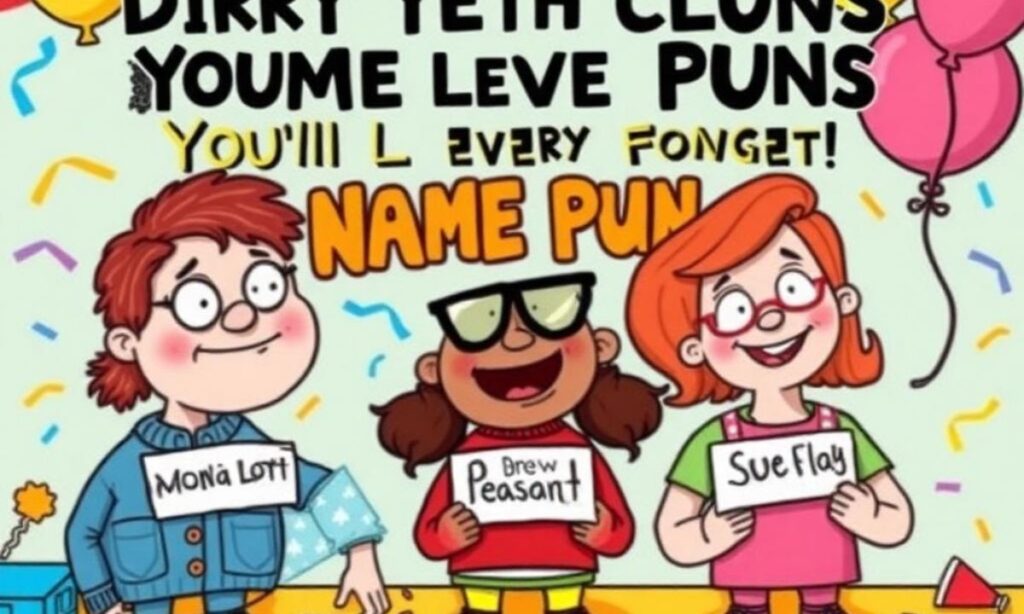 Dirty Yet Clever Name Puns You'll Never Forget