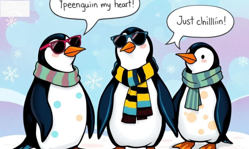 Funny Penguin Puns Captions