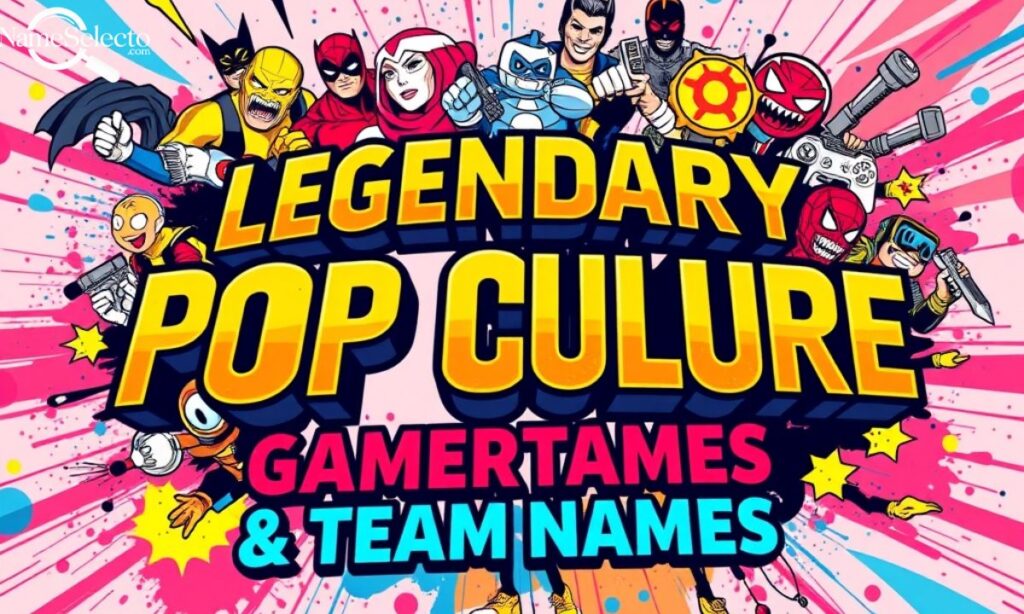 Legendary Pop Culture Gamertags & Team Names