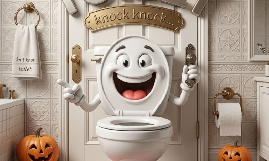 Bathroom Emergency Knock Knock Jokes 🚽