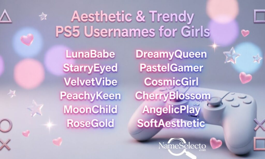 Aesthetic & Trendy PS5 Usernames for Girls