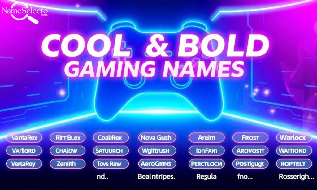 Cool and Bold Gaming Names for Boys
