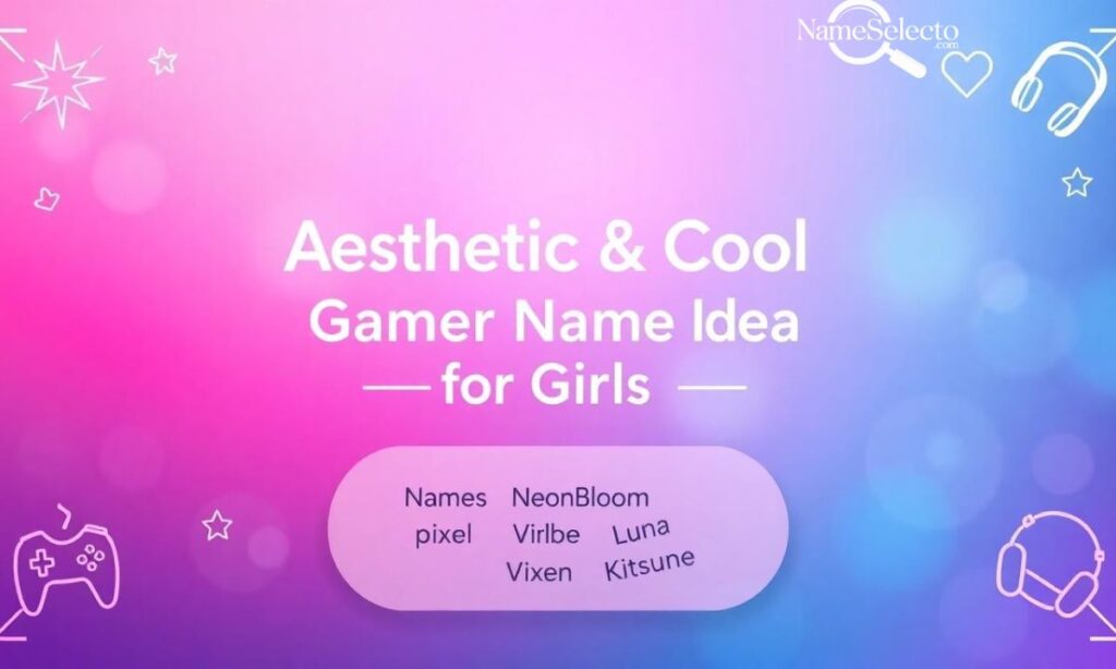 Cute, Aesthetic & Cool Gamer Name Ideas for Girls