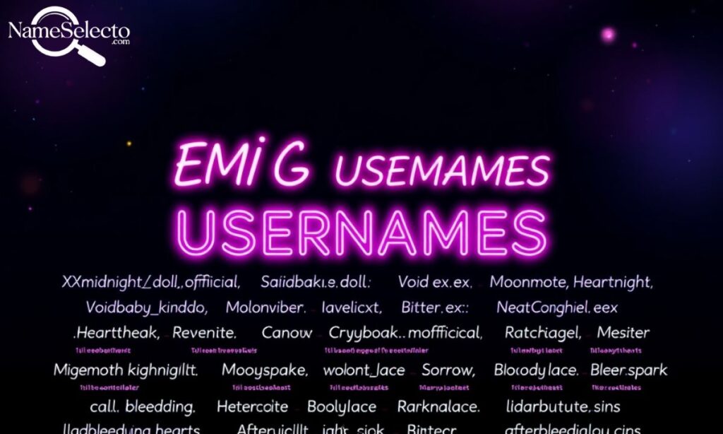Emo Usernames for Instagram