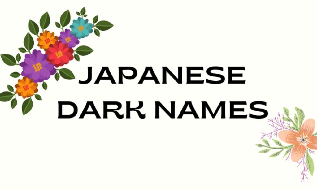 Japanese Last Names That Mean Dark