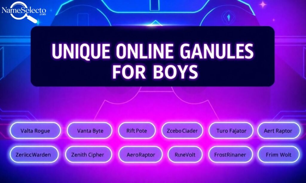 Unique Online Gaming Handles for Boys