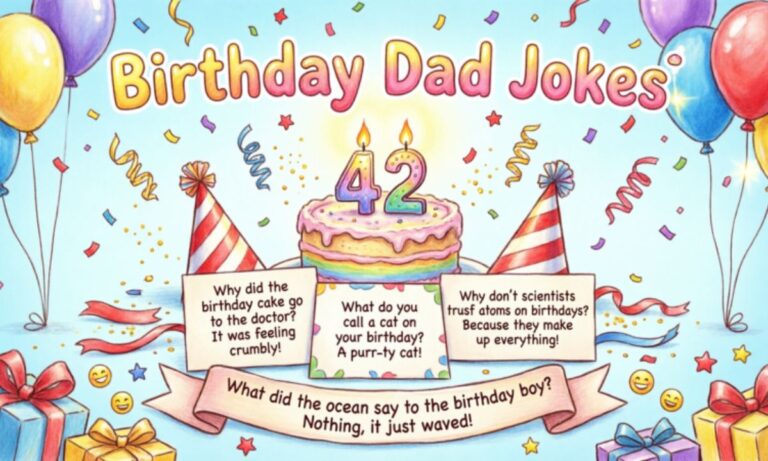 301+ Birthday Dad Jokes That’ll Make You Laugh Harder Than a Candle Meltdown!