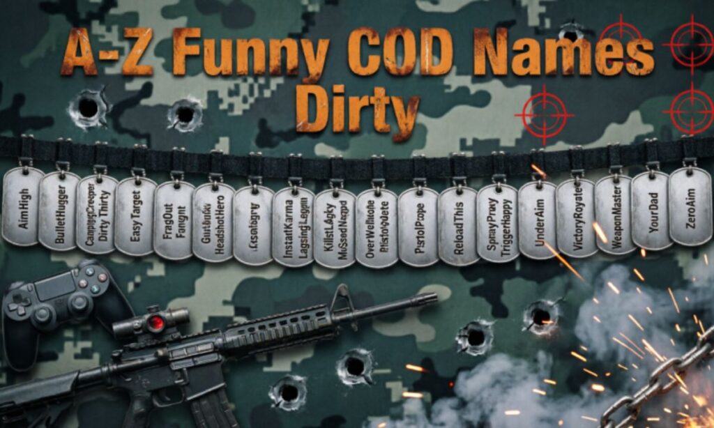 A – Z Funny COD Names Dirty