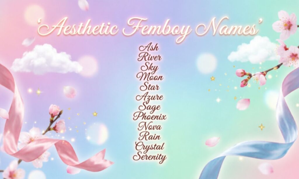 Aesthetics Femboy Names