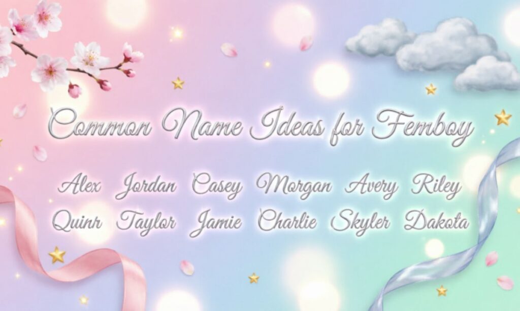Common Name Ideas for Femboy