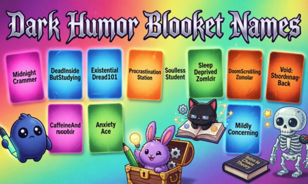 Dark Humor Blooket Names