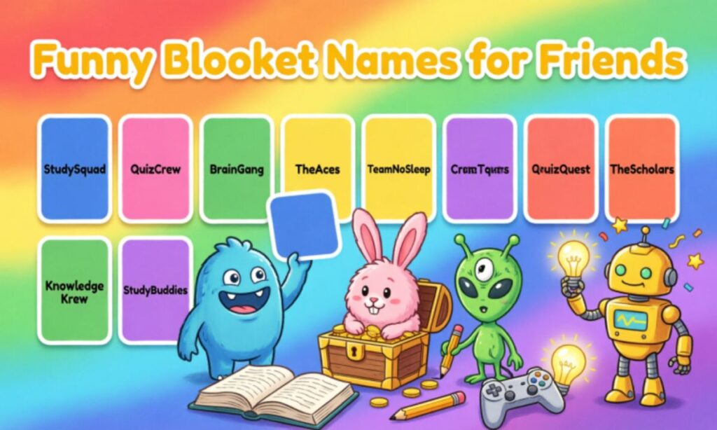 Funny Blooket Names for Friends