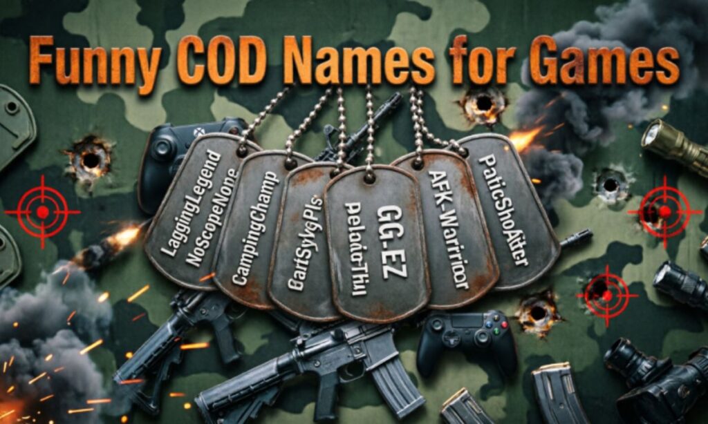 Funny COD Names for Games