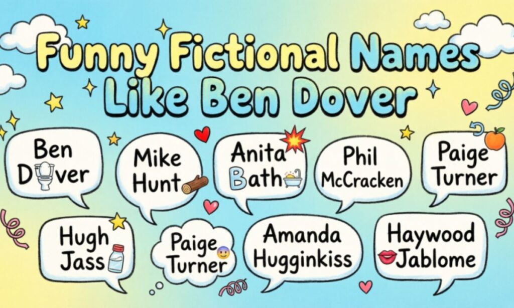 Funny Fictional Names Like Ben Dover