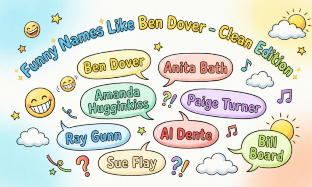 Funny Names Like Ben Dover Clean