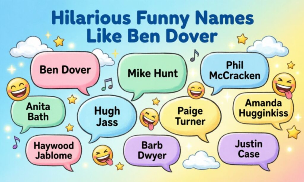 Hilarious Funny Names Like Ben Dover