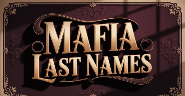 Mafia Last Names