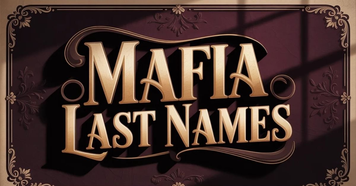 Mafia Last Names
