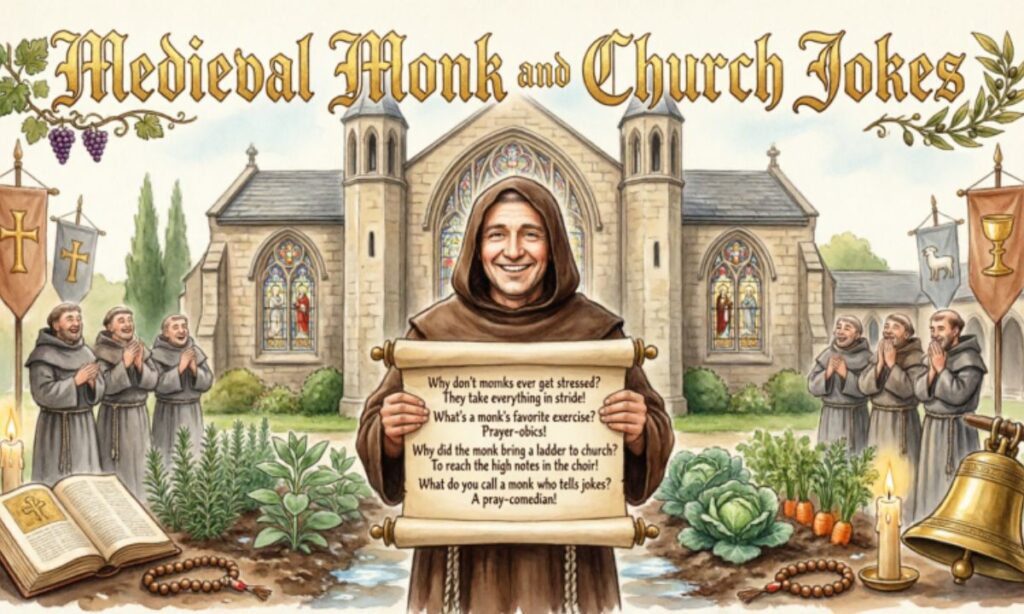 Medieval Monk and Church Jokes
