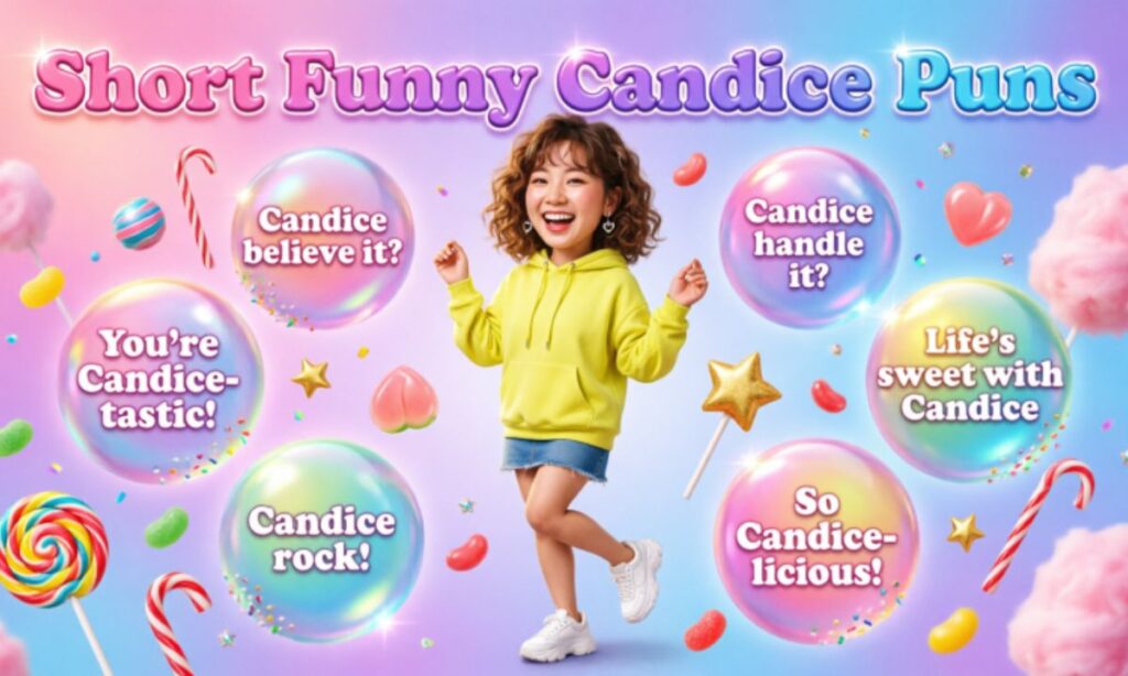 Short Funny Candice Puns